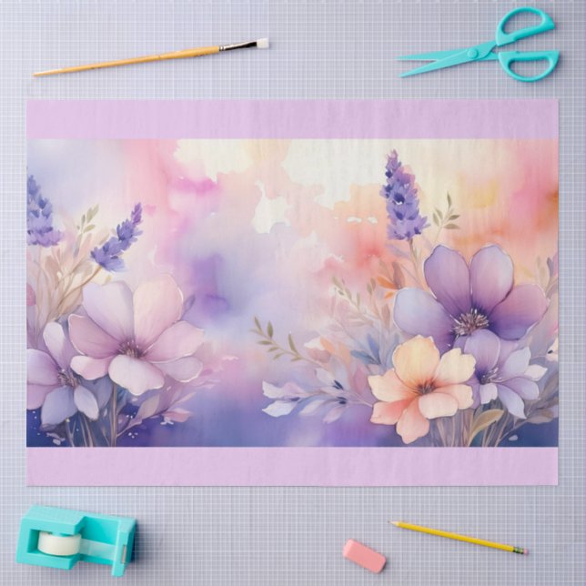 A Dreamy Floral Design #9 Tissue Paper (Craft)