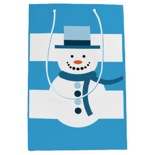 A Dreamy Snowman to Warm Your Heart on a Medium Gift Bag
