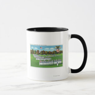 A Dress Parade, Cadet Band in the Distance Mug