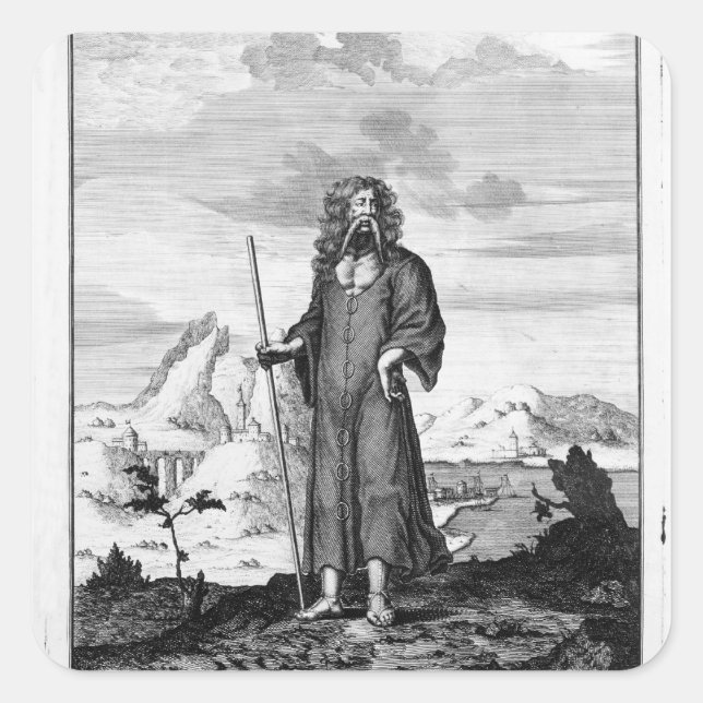 A Druid Square Sticker (Front)