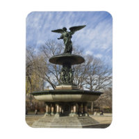 A dry winter Bethesda Fountain in Central Park