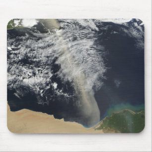 A dust plume mouse pad