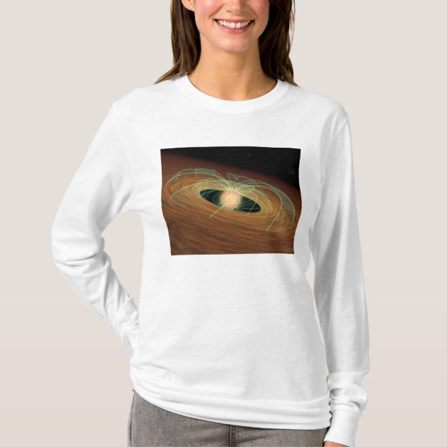 A dusty planet-forming disc in orbit T-Shirt (Front)