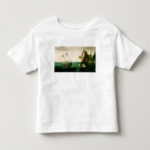 A Dutch Merchant Ship off a Rocky Coast Toddler T-Shirt