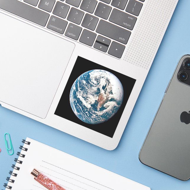 A Earth Taken From The Apollo 10 Spacecraft. (Laptop w/ iPhone)