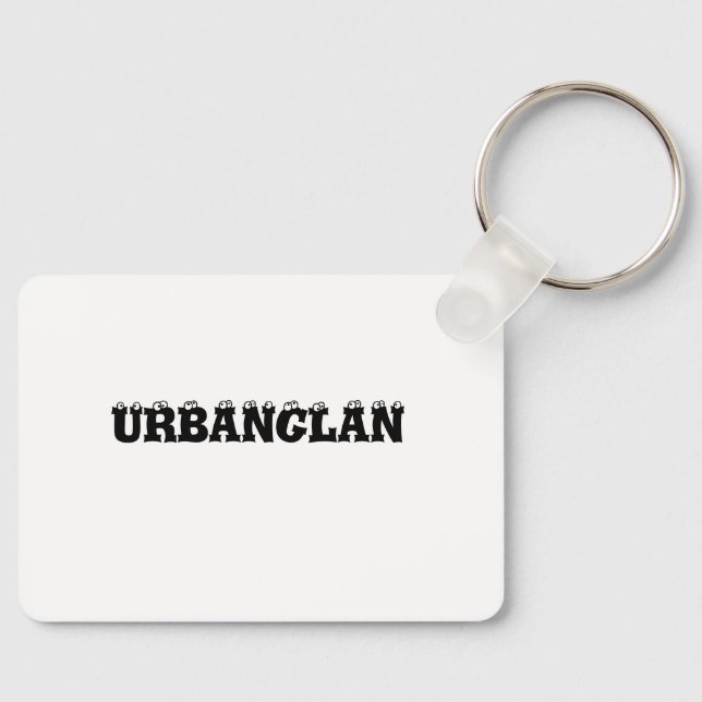 A elegant keychain which has URBANGLAN font design (Front)