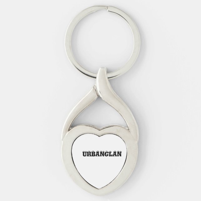 A elegant keychain which has URBANGLAN font design (Front)