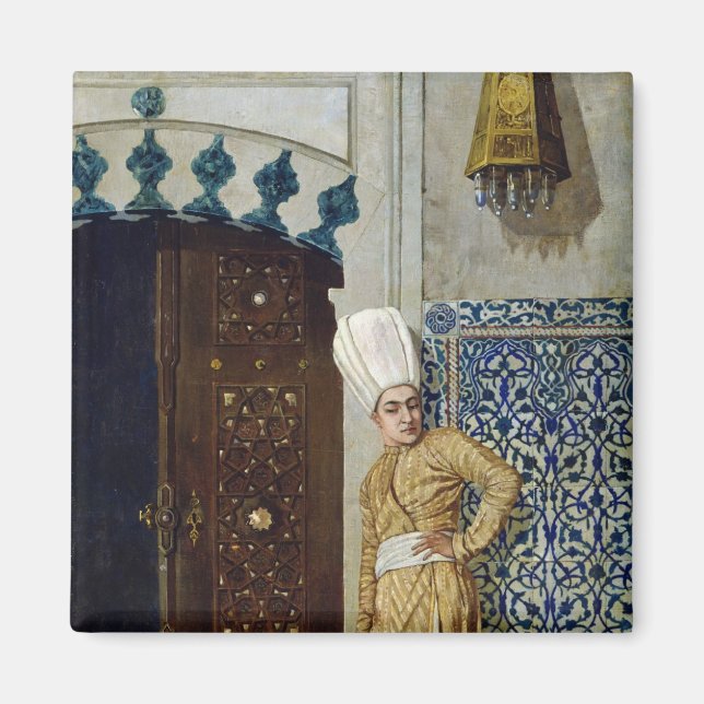A eunuch before the door of the harem magnet (Front)