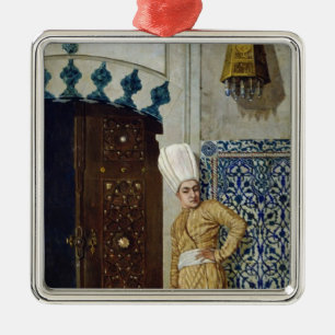 A eunuch before the door of the harem metal tree decoration