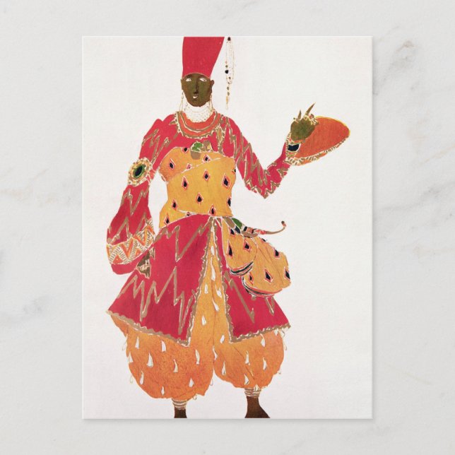 A Eunuch, from the ballet 'Scheherazade' Postcard (Front)