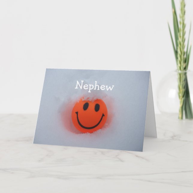 A Face -Nephews Valentine's Day Holiday Card (Front)