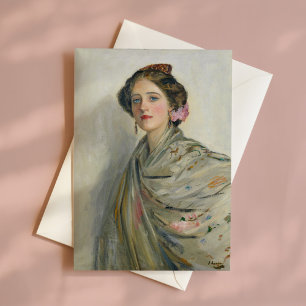A Fair Spaniard, Mrs. Chowne   Sir John Lavery Card