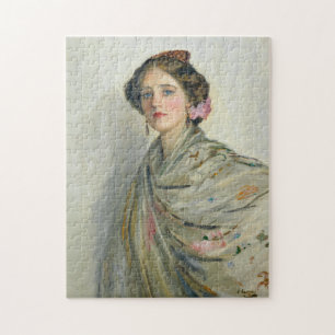 A Fair Spaniard, Mrs. Chowne   Sir John Lavery Jigsaw Puzzle