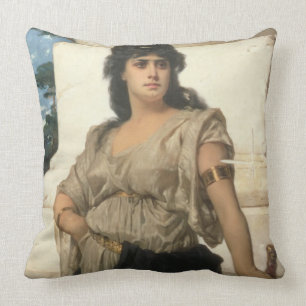 A Fair Warrior (oil on canvas) Cushion