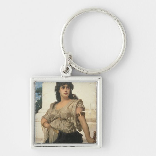 A Fair Warrior (oil on canvas) Key Ring (Front)