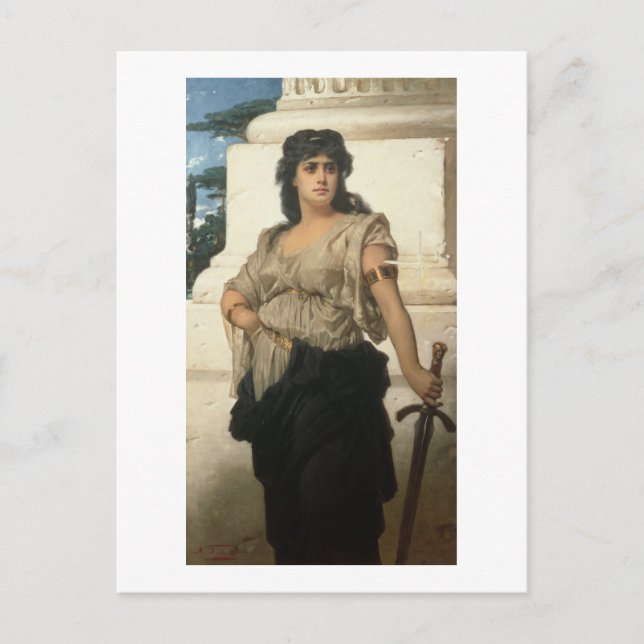 A Fair Warrior (oil on canvas) Postcard (Front)