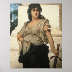 A Fair Warrior (oil on canvas) Poster