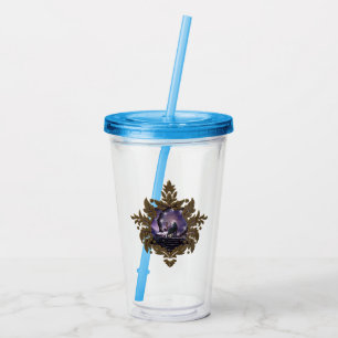 A fairy and a dark wolf acrylic tumbler