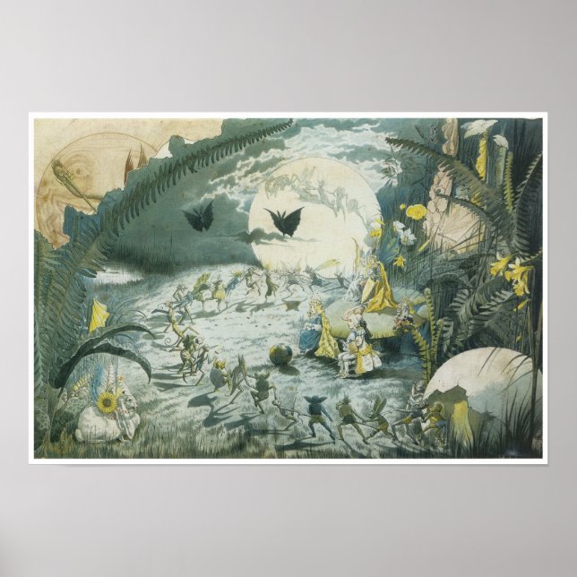 A Fairy Dance, George Cruikshank, Jr Poster (Front)