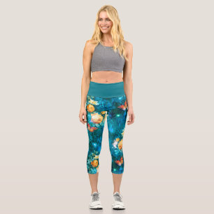 A Fairy in the Garden Series Design 11  Capri Leggings