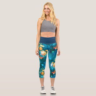 A Fairy in the Garden Series Design 11 Capri Leggings