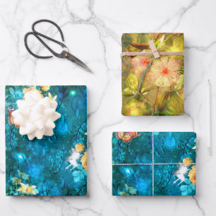 A Fairy in the Garden Series Design 11 Wrapping Paper Sheet