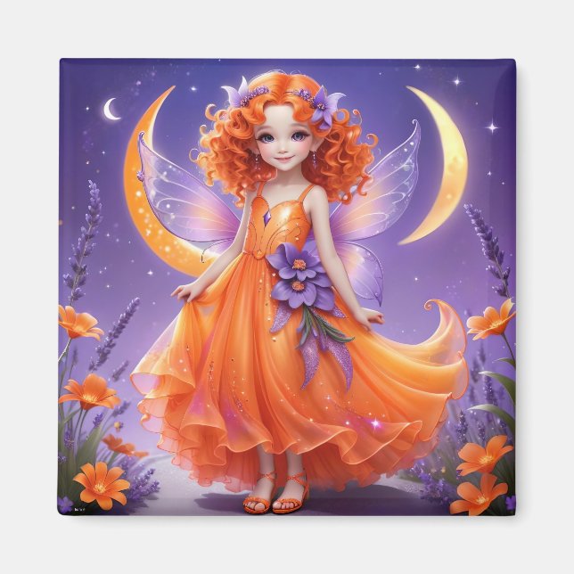 A Fairy - Orange Magnet (Front)