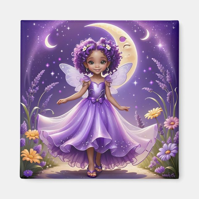 A Fairy - Purple Magnet (Front)