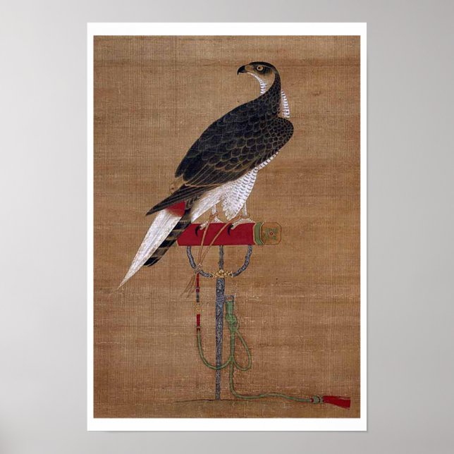 A Falcon - 16th Century Korean Scroll Poster (Front)
