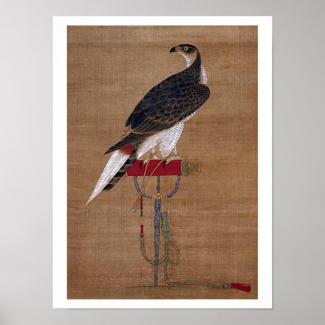 A Falcon - 16th Century Korean Scroll Poster (Front)