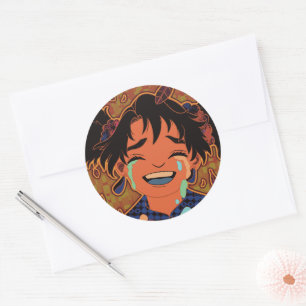 A Fall Day Classic Round Sticker