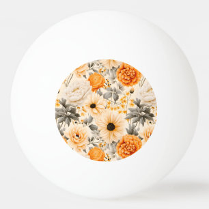 A Fall Floral Series Design 1 Ping Pong Ball