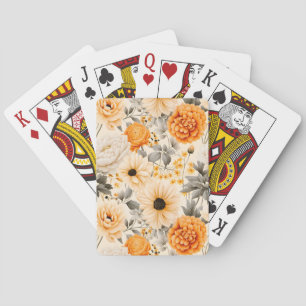 A Fall Floral Series Design 1 Playing Cards