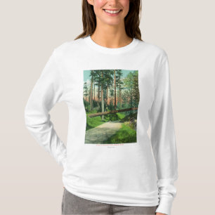 A Fallen Tree at Woodland Park Scene T-Shirt