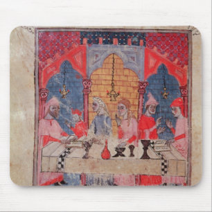 A family gathered at the table for Passover Mouse Pad