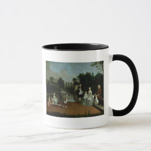 A Family Group on a Terrace in a Garden, 1749 Mug