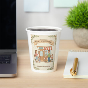A Family Of Hard Workers Paper Cups
