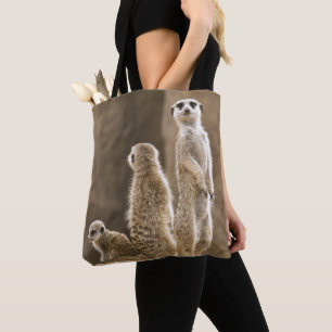 A Family Of Meerkats Tote Bag