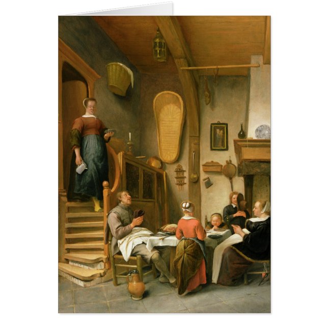 A Family Saying Grace (Front)