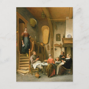 A Family Saying Grace Postcard