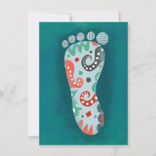 A Fancy Foot Greeting Card