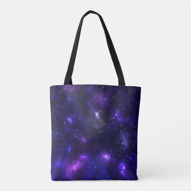A fancy galaxy tote bag (Back)
