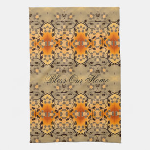 A Fancy Tea-Towel With Bless Our Home Tea Towel