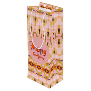 A Fancy Thanksgiving Wine Paper Gift Bag