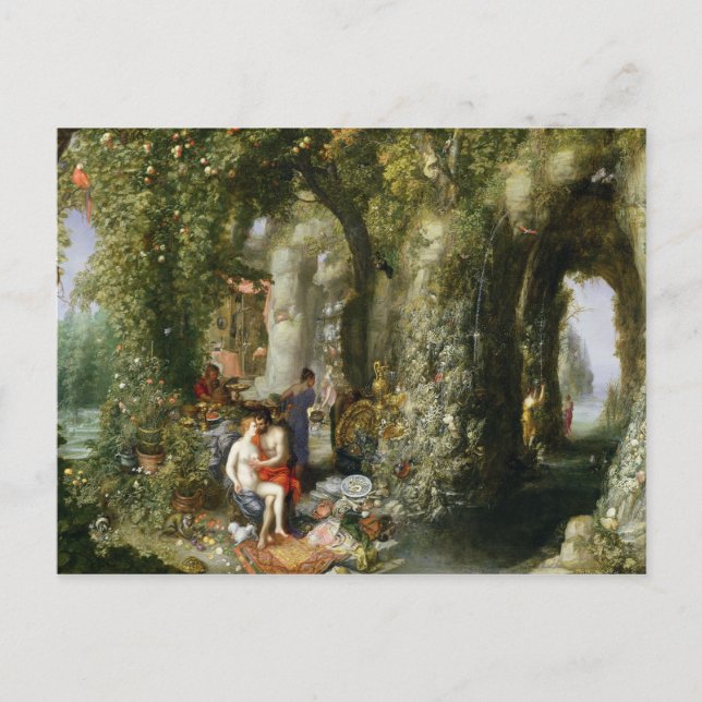 A Fantastic cave with Odysseus and Calypso Postcard (Front)