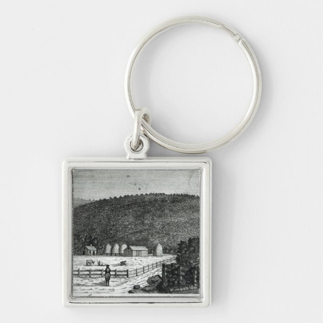 A Farm in Canaan, Connecticut Key Ring (Front)