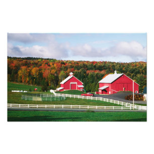 A farm in Vermont near Peacham. RELEASE Photo Print