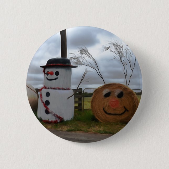 A Farmhouse Christmas Badge (Front)