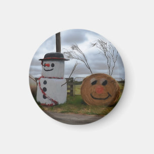 A Farmhouse Christmas Magnet