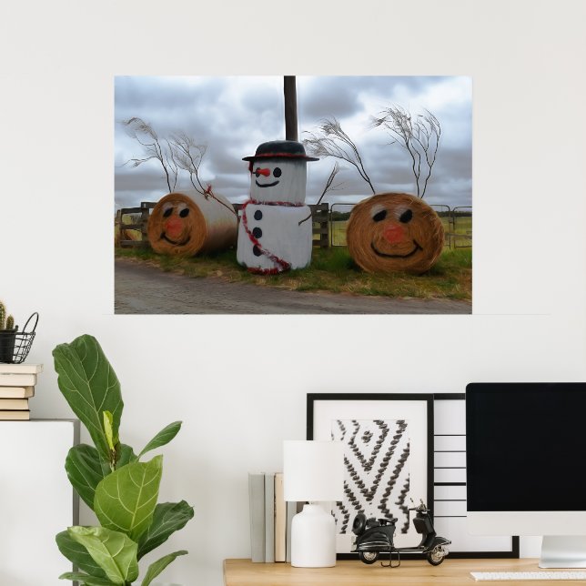 A Farmhouse Christmas Poster (Home Office)